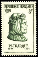 Pétrarque - Poste française 1956