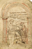 Isidore de Séville et sa sœur Florentine, vers 800. BNF