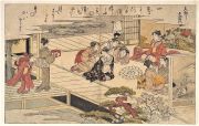 Jeunes filles jouant au jeu de Kai-awase -Utamaro -1790 - MET de New-York