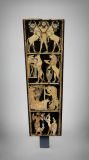 Détail de la gaDétail de la grande lyre à décor de mosaïque de coquilles marines provenant d'une tombe royale à Ur - © Penn Museum de Philadelphierande lyre à décor de mosaïque provenant d'une tombe royale à Ur - © Penn Museum de Philadelphie