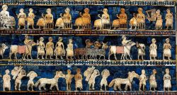 Scènes de paix - Etendard d'Ur. - 2700-av.-J.-C. - British Museum