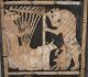 Détail de la grande lyre à décor de mosaïque de coquilles marines provenant d'une tombe royale à Ur - © Penn Museum de Philadelphie