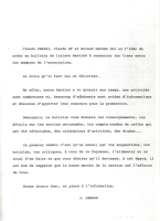Edito du numéro 1 de Paris Ouest Infos - sept 1983  - Jacques Géraud Pdt du club