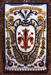 Blason de Florence, chapelle des princes de Médicis, église San Lorenzo, Florence