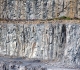 Vue sur le flysch Briovérien sub-vertical