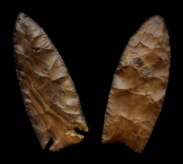 Dovetail et lame de couteau, période archaïque - USA