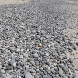 Baie d'Audierne Galets sur la plage   P1030705