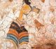Cueilleuse de safran - détail de la fresque - Akrotiri (Santorin, Grèce) - 1600 av. J.-C. - © Yann Forget