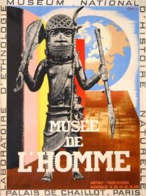 Affiche pour l'inauguration en juin 1938 du Musée de l'Homme - Falck, Jarl, dessinateur