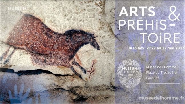 Affiche de l'exposition Arts et Préhistoire au Musée de l'Homme