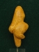Statuette féminine dite "La Vénus de Tursac", taillée dans un bloc de calcite ambrée découverte en 1959 à Tursac (Dordogne) commune voisine de Sireuil - Gravettien 24000 BP - H= 80 mm,