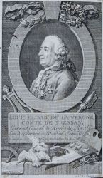 Portrait de Louis-Elisabeth de La Vergne, comte de Tressan - Gravé par N. De Launay-d\'après un dessin de A.Borel