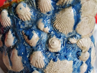 Bernard Palissy - détail de l'aiguière - photo JC Plaziat