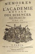 Mémoires Académie des Sciences année 1733