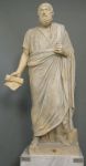 Statue de Sophocle drapé dans un himation - photo Sailko