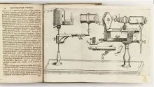 Le microscope de Buonanni dans 'Micrographia curiosa' - 1691