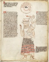 Planche manuscrite extraite d'un almanach  allemand vers 1410 - Library of Congress - Rosenwald