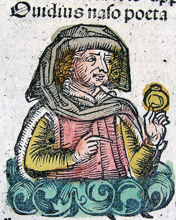 Portrait imaginaire d'Ovide - Chroniques de Nuremberg - Hartmann Schedel (1493)