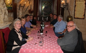 Le soir, repas à l’hostellerie St Martin à Creuilly. Photo Jacques Dillon
