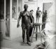 Germaine Richier dans son atelier derrière L'Ouragane à Paris en 1954  © Adagp Paris - 2023 - © Michel Sima/Bridgeman Images
